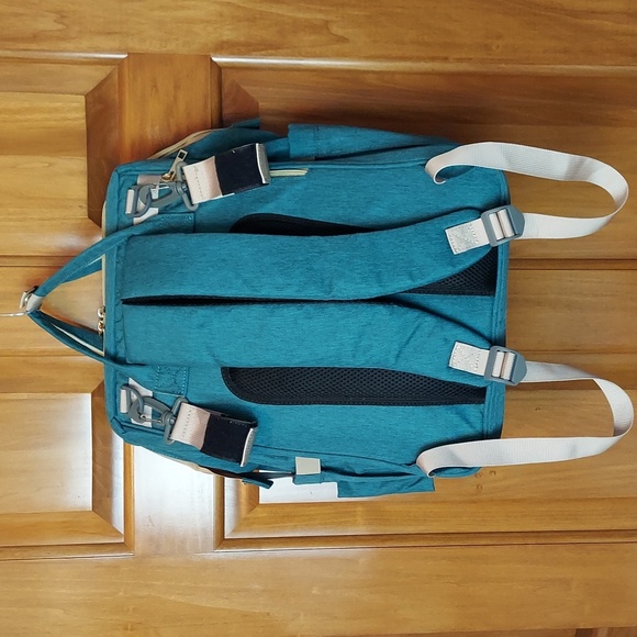 •DEBUG Baby Diaper Bag Backpack Green Changing Station Large Capacity Waterproof - Picture 4 of 14